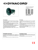 DYNACORD DL 800 / 10T User manual