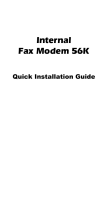 Abocom Internal Fax Modem 56K User manual