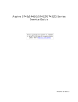 Acer 5742Z User manual