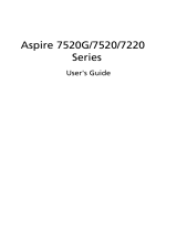 Acer 7520 User manual