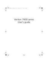 Acer 7600 User manual