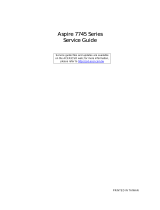 Acer 7745 User manual