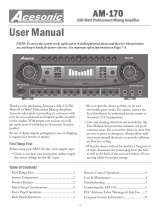 Acesonic AM-170 User manual