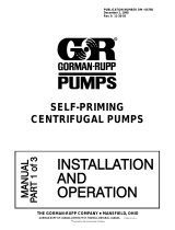 GORMAN-RUPP SELF-PRIMING CENTRIFUGAL PUMPS User manual