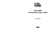 Actron KAL 3840 User manual