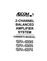 Adcom GFA-5225 User manual