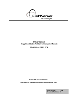 FieldServer FS-8700-39 User manual
