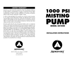 Aero Mist 60100K User manual