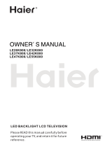 Haier LE47K800 User manual