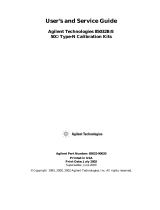 Agilent Technologies 85032E User manual