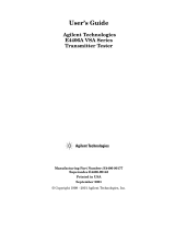 Agilent Technologies E4406A User manual
