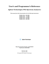 Agilent Technologies E4446A User manual