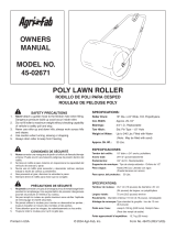 Agri-Fab Poly Lawn Roller 45-02671 User manual