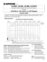 Aiphone LE-B6 User manual