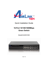 Airlink101 AGSW1600 User manual