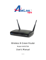 Airlink101 AR675W User manual