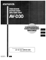 Aiwa AV-D30 User manual
