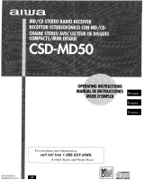 Aiwa CSD-MD50 User manual