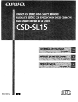 Aiwa CSD-SL15 User manual