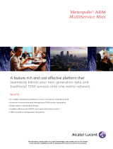 Alcatel-Lucent ADM MultiService Mux Metropolis User manual