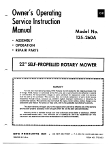 MTD 125-260A User manual