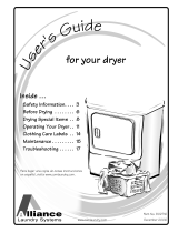 Alliance Laundry Systems DRY2048N User manual