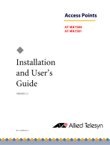 Allied Telesis AT-WA7500 User manual