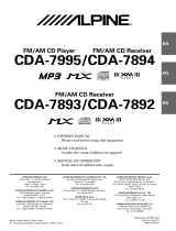 Alpine CDA-7894 User manual