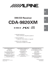 Alpine CDA-9820XM User manual