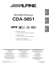 Alpine CDA-9851 User manual