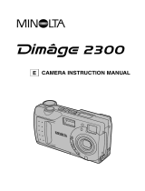 Minolta Dimage 2300 User manual