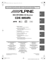 Alpine CDE-9850Ri User manual
