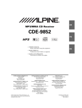 Alpine CDE-9852 User manual
