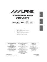 Alpine CDE-9873 User manual
