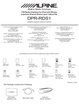 Alpine DPR-RDS1 User manual