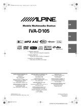 Alpine IVA-D105 User manual
