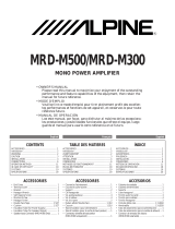 Alpine MRD-M300 User manual