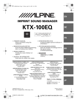 Alpine KTX-100EQ User manual