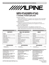 Alpine MRV-F345 User manual