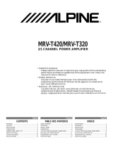 Alpine MRV-T420 User manual