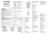 Alpine RUE-4191 User manual