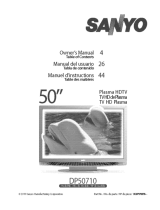 Sanyo DP50710 User manual