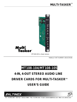 Altinex MT108-105 User manual