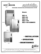 Alto-Shaam Quickchiller Processing Freezer/Chiller/Refrigeration System User manual