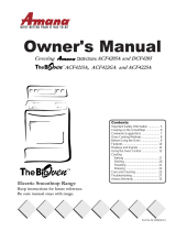 Amana ACF4205A User manual