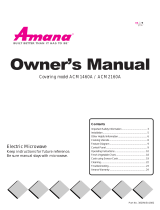 Amana ACM1460A User manual