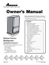 Amana Bottom freezer refrigerator User manual