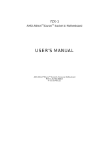 AMD 7ZX-1 User manual