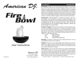 American DJ Fire Bowl User manual