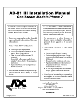 American Dryer Corp. AD-81 User manual
